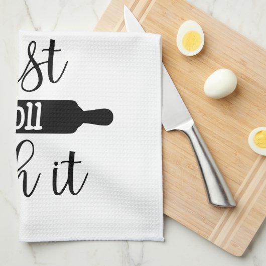 それが付いているちょうどロール|の小麦粉袋 キッチンタオル (四つ折り)