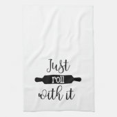 それが付いているちょうどロール|の小麦粉袋 キッチンタオル (縦)