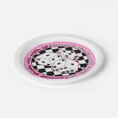 それが付いているBuncoのひよこロール-ピンク ペーパープレート (アングル)