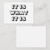 それが何か、白黒カーモダンドはっきりした アドバイスカード (正面/裏面)