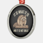 それが何であり、それはアライーンクリスマスで素晴らしはない メタルオーナメント (左)