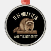 それが何であり、それはアライーンクリスマスで素晴らしはない メタルオーナメント (正面)