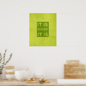 それが何であるか – 緑 ポスター (キッチン)