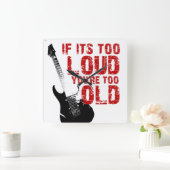 それが余りに騒々しければ、あなたは余りに古い! スクエア壁時計 (ホーム)