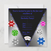 それが俺たちのスタイル！独身パーティーの招待状 招待状 (裏面)