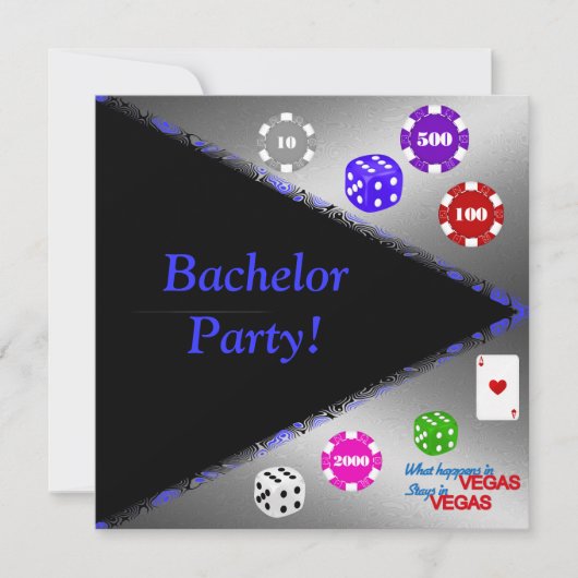 それが俺たちのスタイル！独身パーティーの招待状 招待状 (正面)