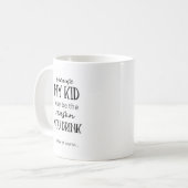 それが先生マグを飲む理由かもしれおもしろいない コーヒーマグカップ (正面左)