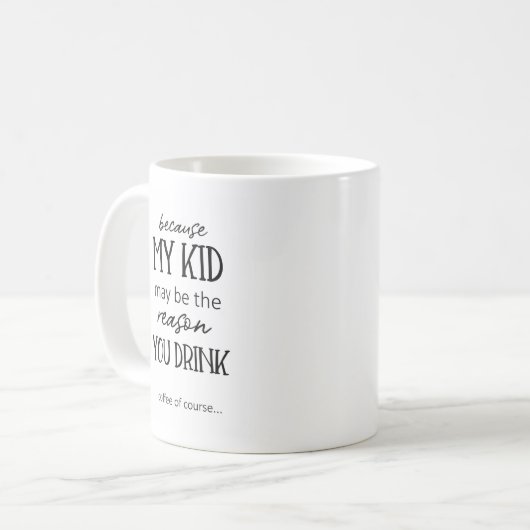 それが先生マグを飲む理由かもしれおもしろいない コーヒーマグカップ (正面左)