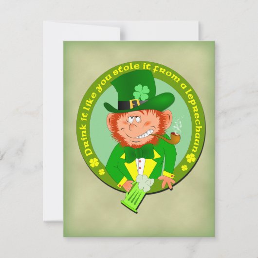 それが好むおもしろいな飲み物はそれを招待状盗みました 招待状 (正面)