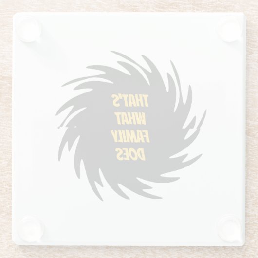 それが家族のすることだ ガラスコースター (裏面)