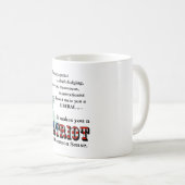 それが常識を持った愛国者になる コーヒーマグカップ (正面右)