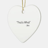それが彼女の言ったことだ セラミックオーナメント (左)