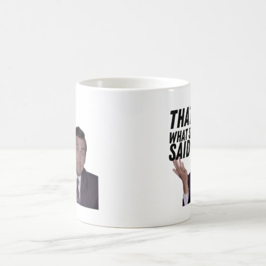 それが彼女の言ったことだ(マイケル)コーヒーマグ コーヒーマグカップ (中央)