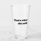 それが彼女の言った事だ タンブラーグラス (正面)