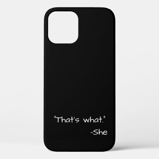 それが彼女の言った引用文 おもしろい Case-Mate iPhoneケース (裏面)