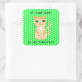 それが意図している簡単に関する |猫プリン スクエアシール (バッグ)