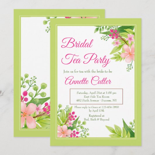 それが春招待状 招待状 (正面/裏面)