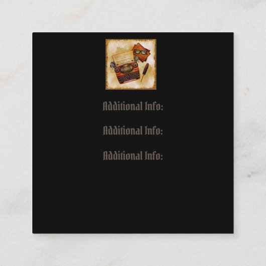 それが書ヴィンテージだ スクエア名刺 (裏面)