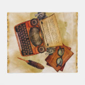 それが書ヴィンテージだ フリースブランケット (正面(横))