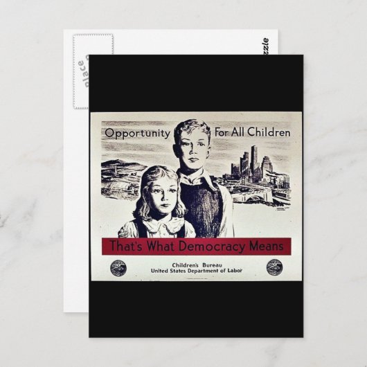 それが民主主義の意味 ポストカード (正面/裏面)