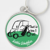 それが私がゴルフパ転がンキーチェーパーソナライズされたン キーホルダー (正面)