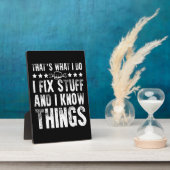 それが私が修正する物おもしろい整備士 フォトプラーク (側面)