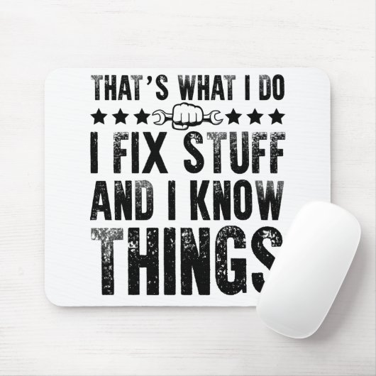 それが私が修正する物おもしろい整備士 マウスパッド (マウス)