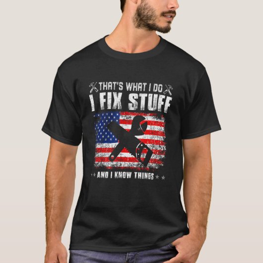 それが私が修正する私は物を知っている愛国者 Tシャツ (正面)