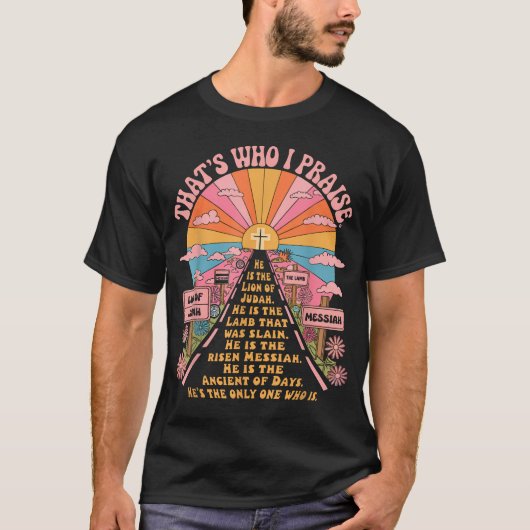それが私が賛美するイエス・キリストの湖の神 Tシャツ (正面)