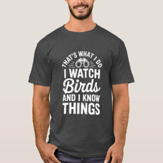 それが私が鳥を見て何をするレトロ野鳥観察 Tシャツ
