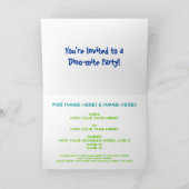 それが私たちのパーティー恐竜誕生日招待状 招待状 (内部)