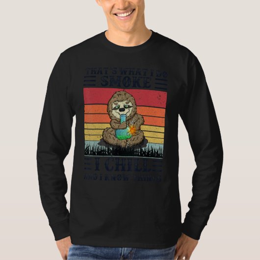 それが私のすること 大麻を吸ってのんびりしてる Tシャツ (正面)