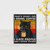 それが私のすること 私はコーヒーを飲む 人が嫌いだ そして カード (黄色い花)