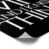 それが私のすること 私はワインを飲んで知識を得る ポスター (角)