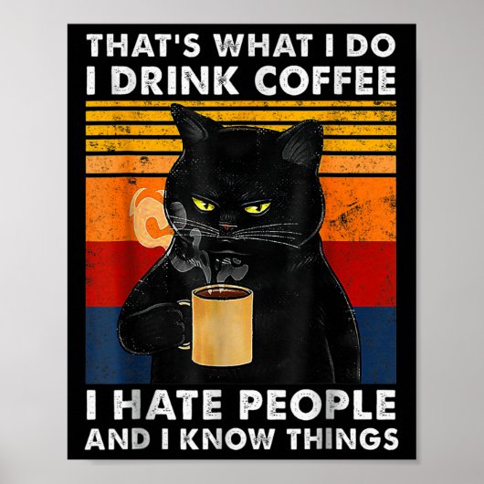 それが私のやること コーヒーを飲んで 人が嫌いで  ポスター (正面)