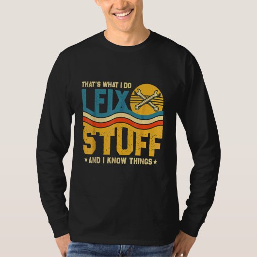 それが私のやること 修理して知識を活かす さ Tシャツ (正面)