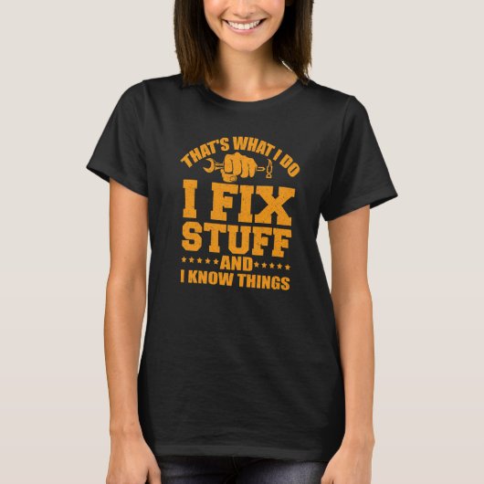 それが私のやること 修理して知識を活かす 3 Tシャツ (正面)