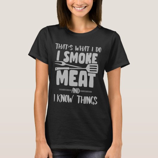 それが私のやること 燻製肉と知恵 -f tシャツ (正面)