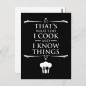 それが私のやること – 調理師と知識 ポストカード (正面/裏面)