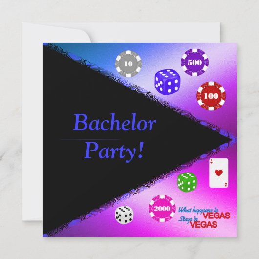 それが私のスタイル！独身パーティー招待状 グラデーション 招待状 (正面)