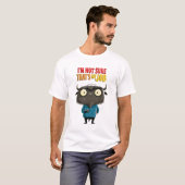 それが私の仕事かどうかわかりません 面白いヤクのオフィスユーモア Tシャツ (正面フル)