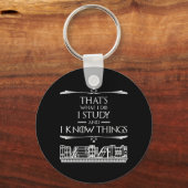 それが私の仕事だ – 私は勉強と私は知っている キーホルダー (裏面)