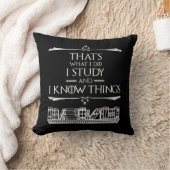 それが私の仕事だ – 私は勉強と私は知っている クッション (ブランケット)