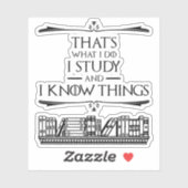それが私の仕事だ – 私は勉強と私は知っている シール (シート)