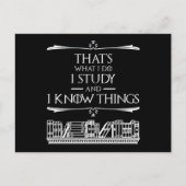 それが私の仕事だ – 私は勉強と私は知っている ポストカード (正面)