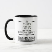 それが私の仕事だ – 私は勉強と私は知っている マグカップ (左)