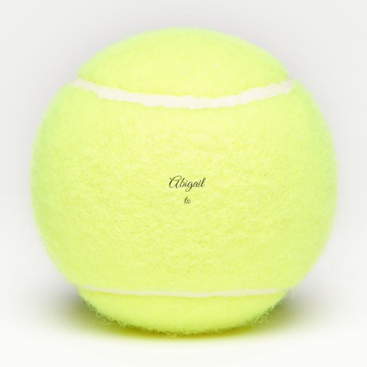 それが私の名カスタム前テニスボール テニスボール (裏面)