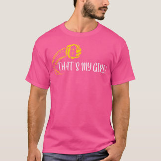 それが私の女の子の番号8バレーボールあなたのsuを示している tシャツ