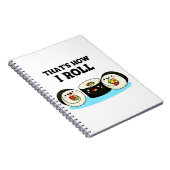 それが私の流儀 面白い寿司ロールパンのジョーク ノートブック (右側)