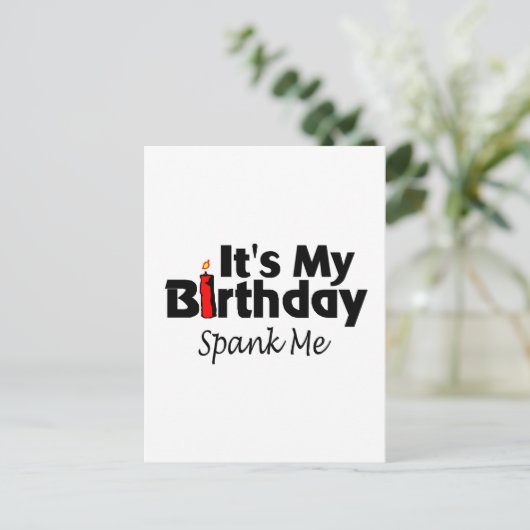 それが私の誕生日を引っ張った ポストカード (スタンド正面)